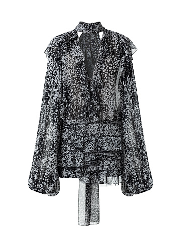 Black‑and‑white mini dress, 1