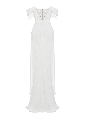 White Lace Dress with Crystals, 2