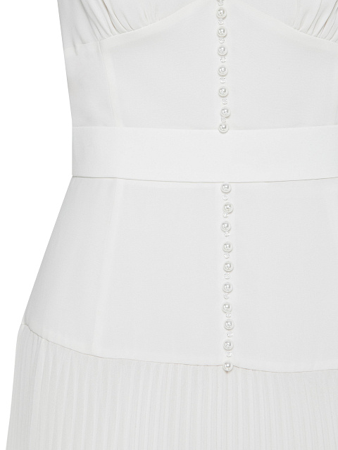 Chiffon maxi dress with feathers, 3