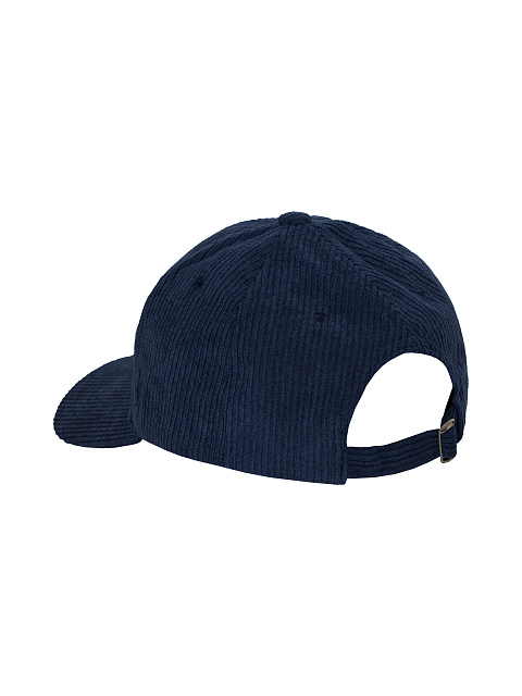 Dark blue corduroy cap with Yana embroidery, 3 Dark blue corduroy cap with Yana embroidery, 3