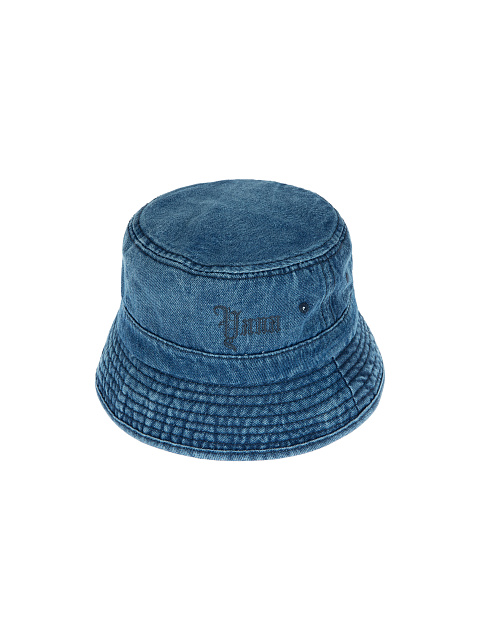 Blue Embroidered Bucket Hat, 1