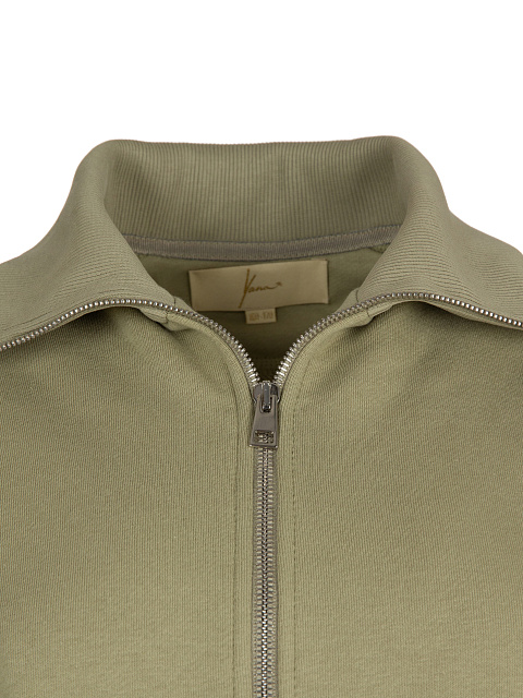 Olive Green Cross Embroidered Jersey Suit, 4 Olive Green Cross Embroidered Jersey Suit, 4