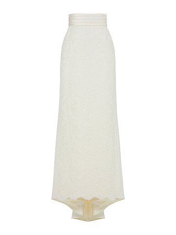 Off‑white lace skirt, 1