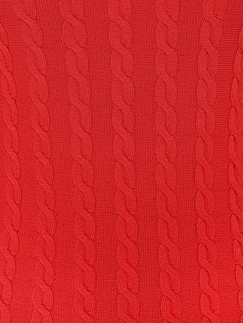 Red Knitted Open Back Mini Dress, 3