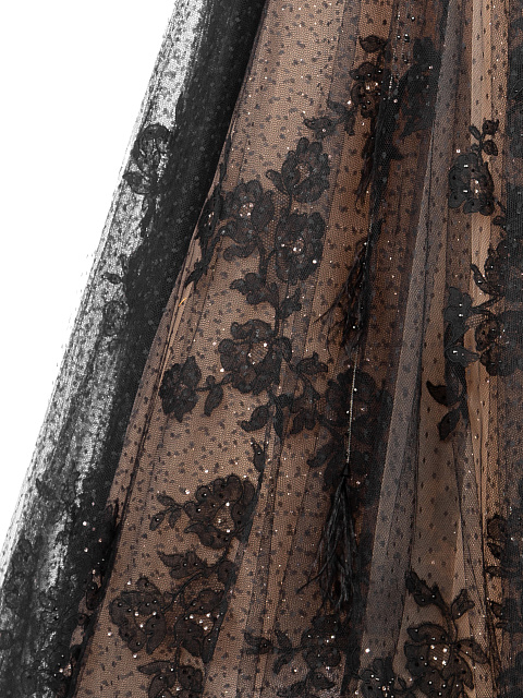 Black & Beige Lace Maxi Dress, 4 Black & Beige Lace Maxi Dress, 4