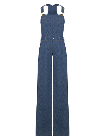 Blue Denim Jumpsuit, 1