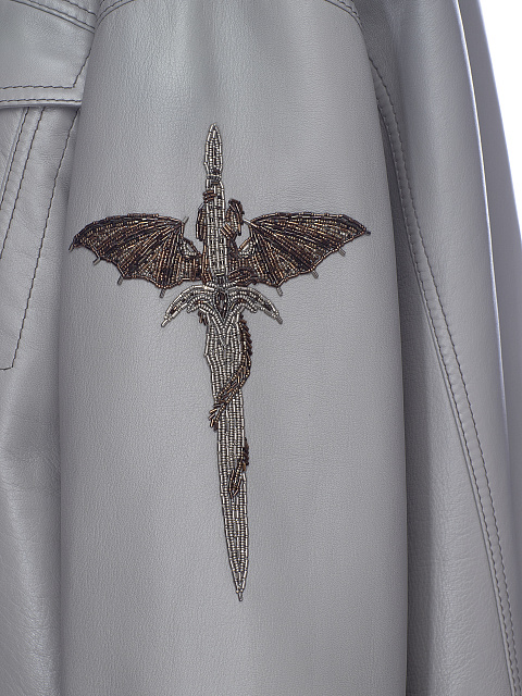 Grey Sable Fur Leather Jacket, 3 Grey Sable Fur Leather Jacket, 3