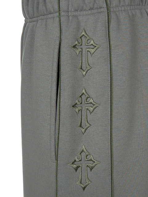 Grey Jersey Set With Green Embroidery, 6