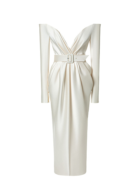 Milk‑white midi dress, 1