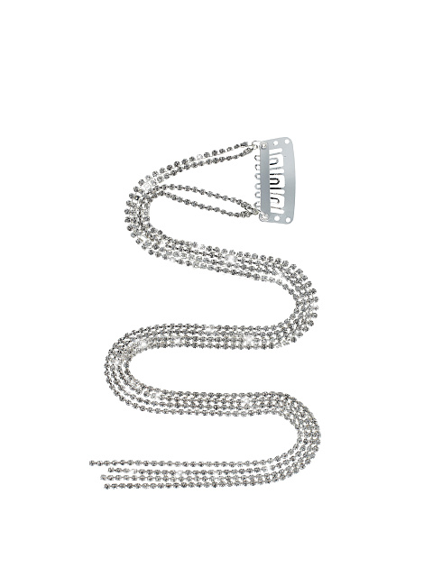 Silver Rhinestone Hairpin, 1