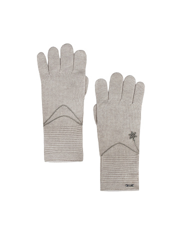 Oatmeal Cashmere Gloves, 1