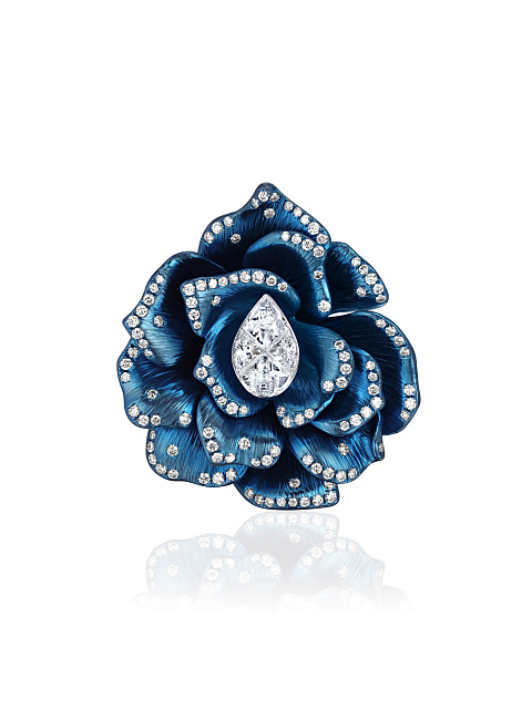 Titanium ring with diamonds, 3