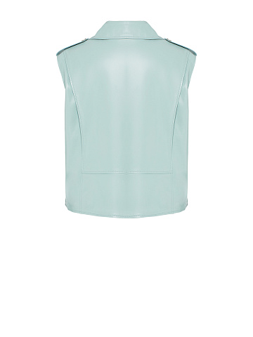 Blue Leather Vest, 2