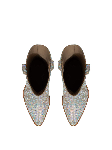 Silver cowboy boots with rhinestones, 4