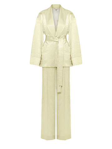 Silk two-piece suit, 1