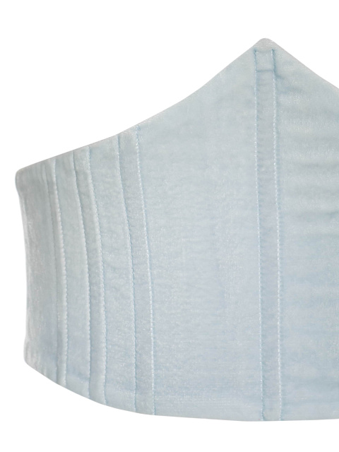 Light blue velvet corset belt, 3