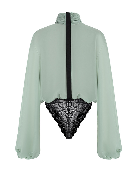 Mint lace bodysuit blouse, 3 Mint lace bodysuit blouse, 3