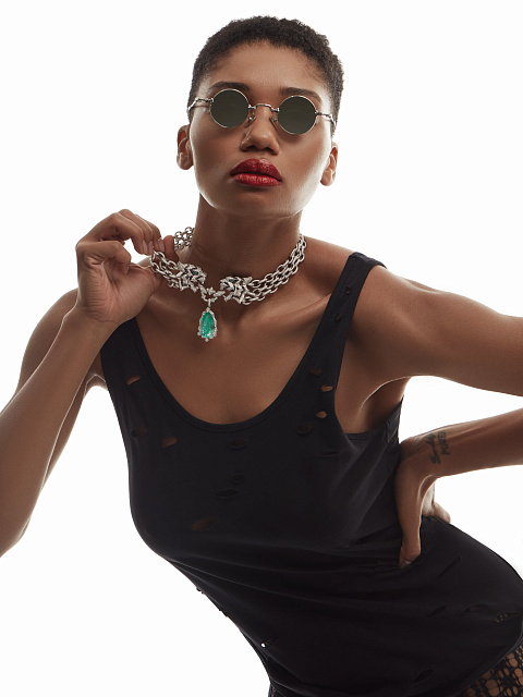 Grey Round Sunglasses, 7