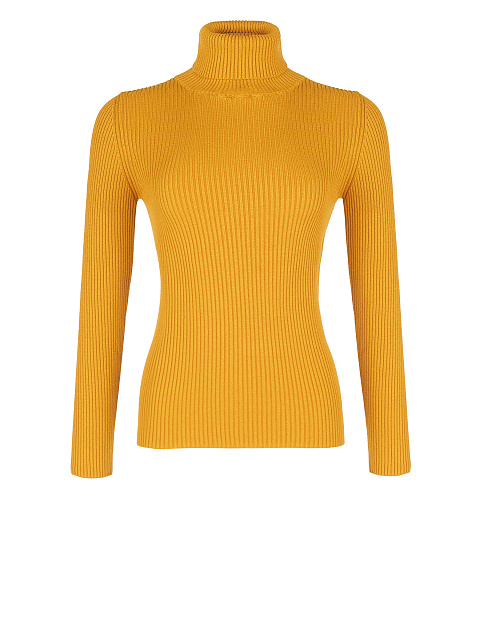 Mustard Yellow Rib Knit Jersey Turtleneck, 1 Mustard Yellow Rib Knit Jersey Turtleneck, 1