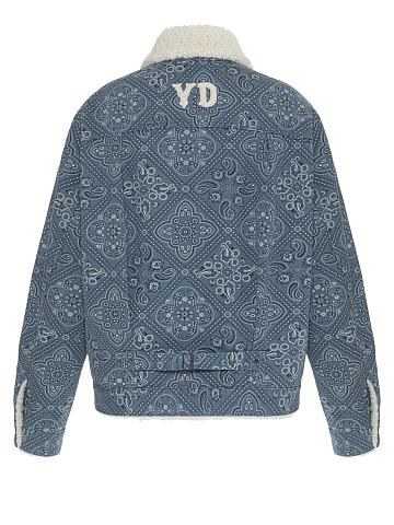 Blue Paisley Denim Jacket, 2