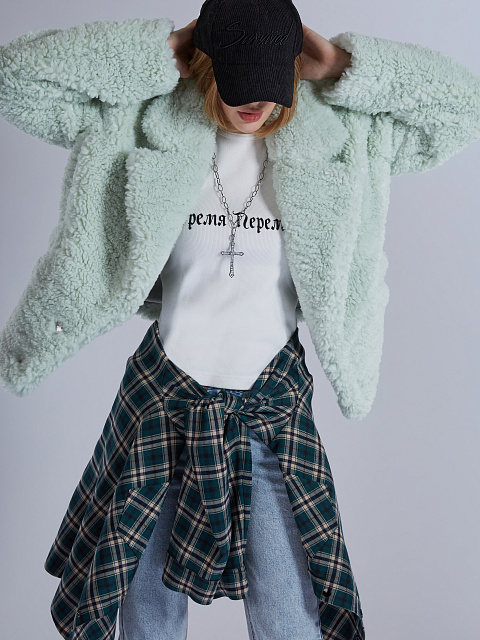 Mint Cropped Faux Fur Coat, 7 Mint Cropped Faux Fur Coat, 7