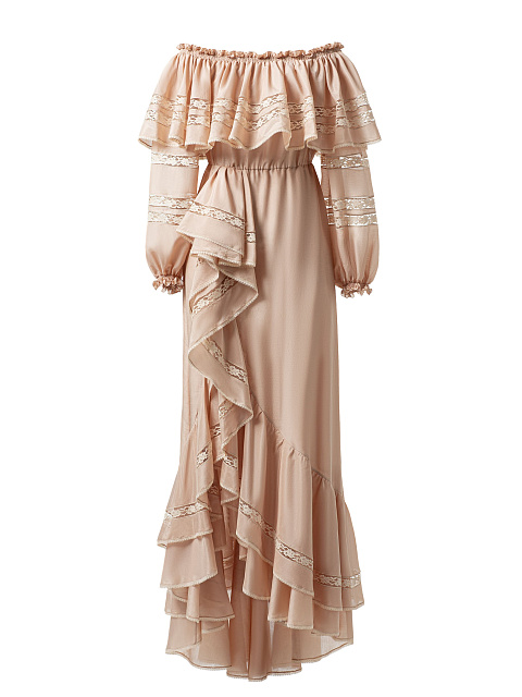 Beige maxi dress, 1