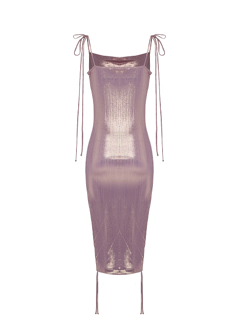 Metallic Pink Jersey Transformer Dress, 5