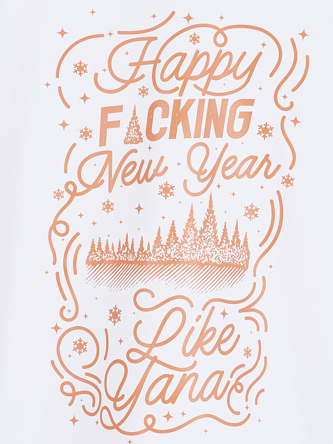 Printed White Cotton Cropped L/S T-Shirt, 3