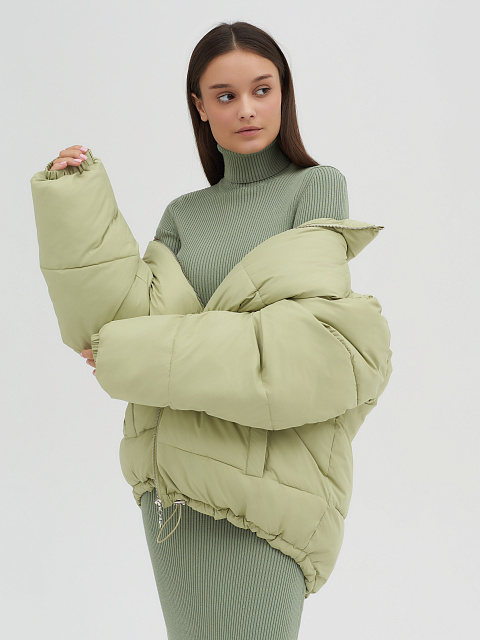 Pistachio oversized down jacket, 2 Pistachio oversized down jacket, 2