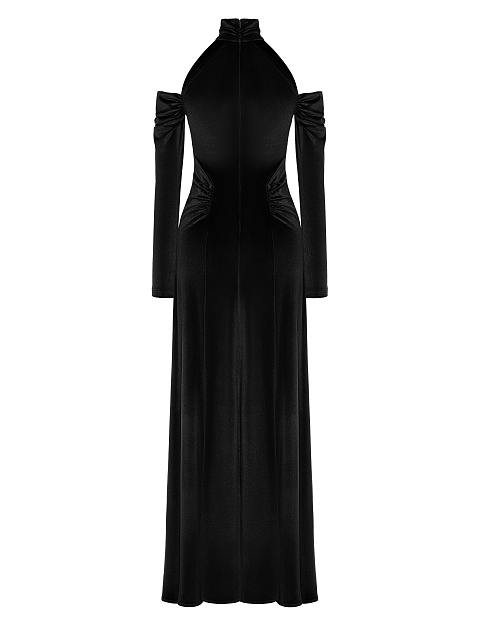 Black Velvet Maxi Dress, 2