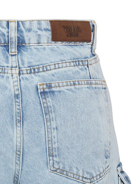 Light Blue Wide Leg Cargo Jeans, 5 Light Blue Wide Leg Cargo Jeans, 5