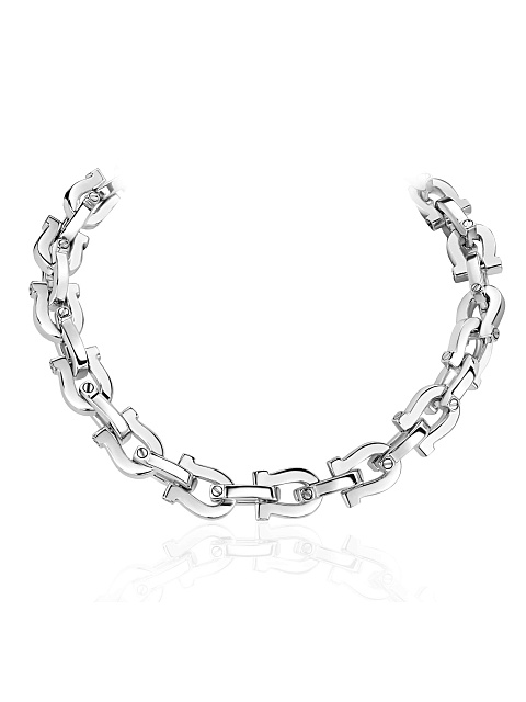 White gold chain necklace, 1