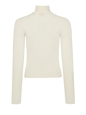 White Cashmere & Silk Turtleneck, 2