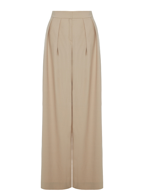 Beige Wool Pant Suit, 3