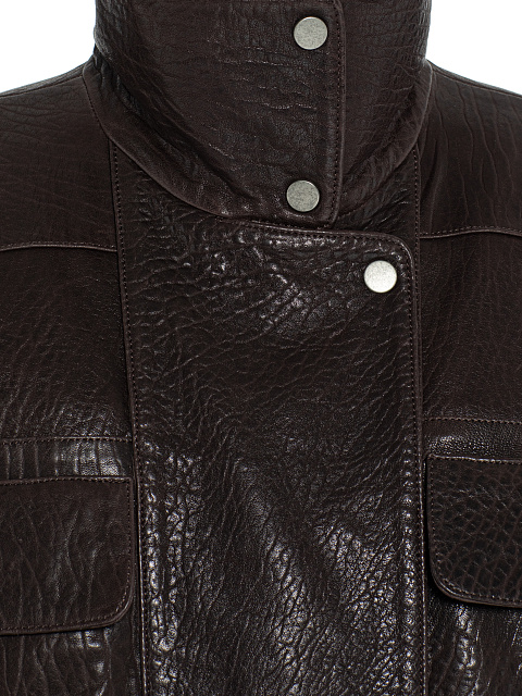 Brown leather jacket, 6