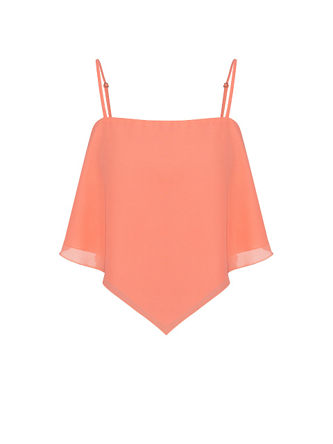 Coral camisole top with thin straps, 1
