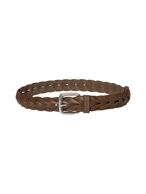 Braided leather belt, 1