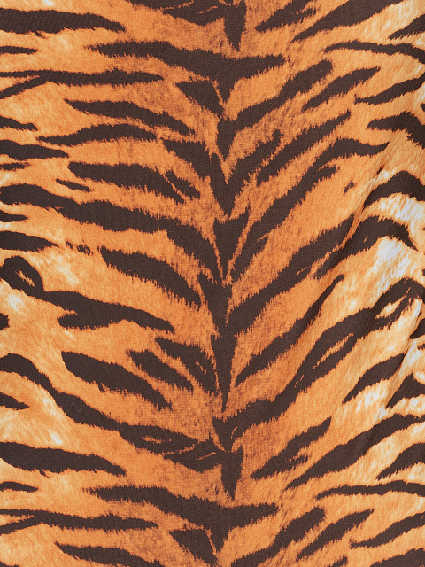 Tiger Print Open Back Swimsuit, 3