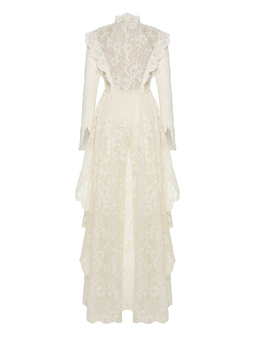 White Lace Tailcoat & Pants Suit, 2