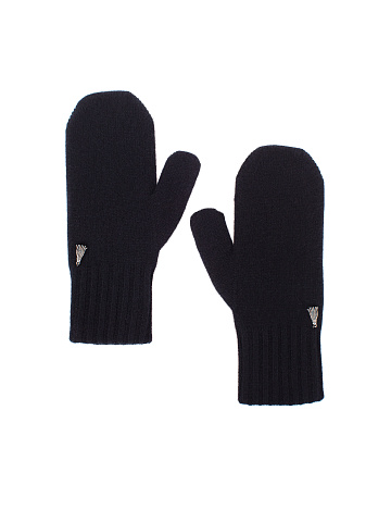 Black Cashmere Mittens, 1