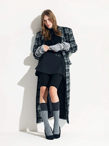 Black Pleated Mini Skirt, 2