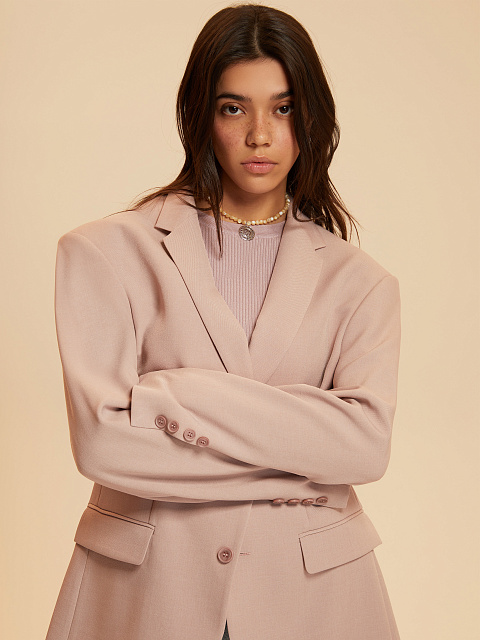 Pink oversized blazer, 12