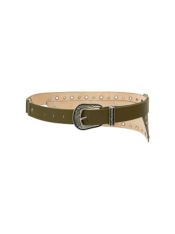 Khaki Leather Belt, 1