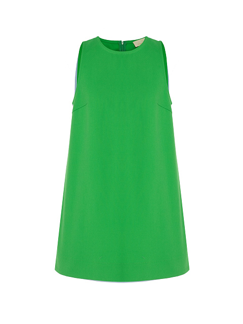 Green Denim Mini Dress, 1