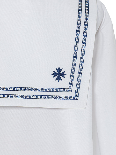 White set of a midi skirt and cropped shirt, 5