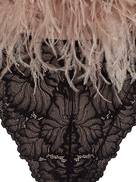 Bodysuit with ostrich feathers, 4 Bodysuit with ostrich feathers, 4
