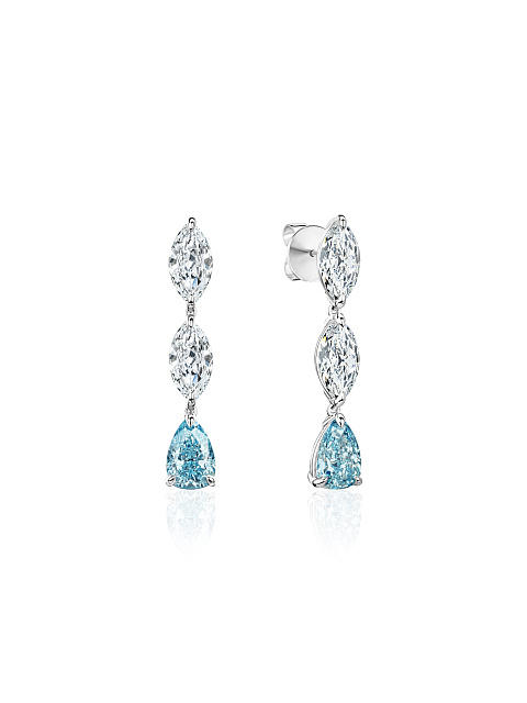 Earrings with LG diamonds, 1