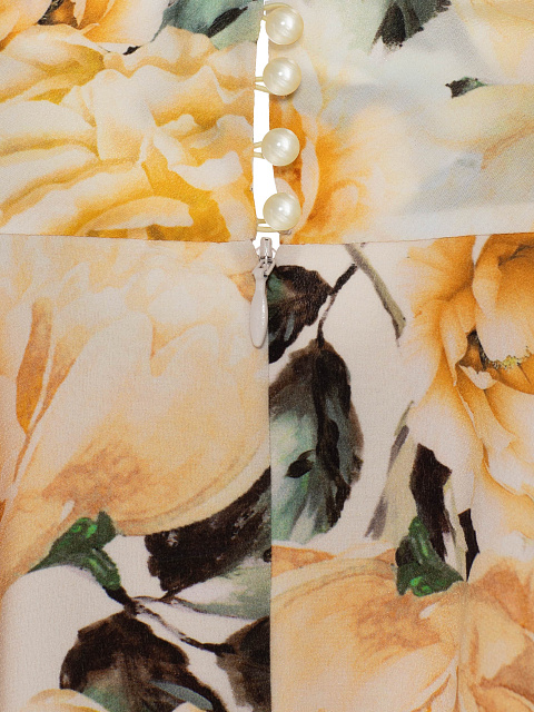 Milk Silk Midi Dress With Floral Print, 4 Milk Silk Midi Dress With Floral Print, 4