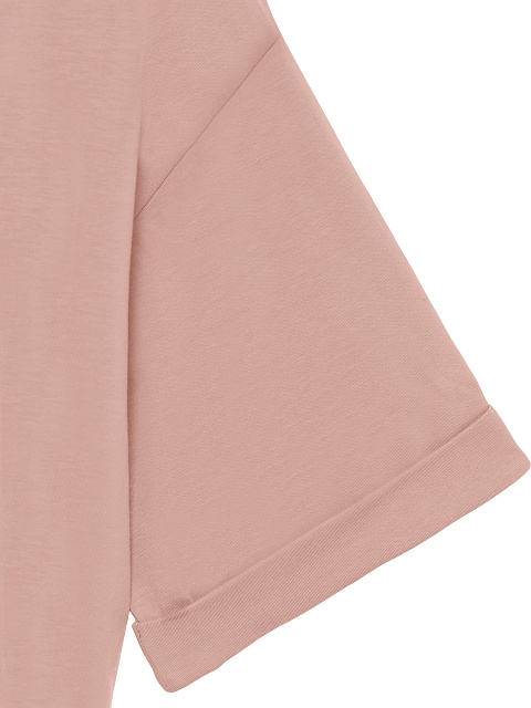 Pink cropped knotted T‑shirt, 3