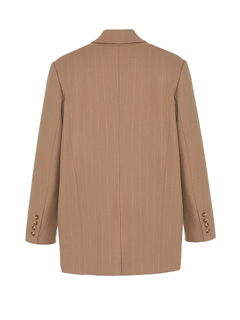 Beige Oversized Striped Jacket, 2 Beige Oversized Striped Jacket, 2